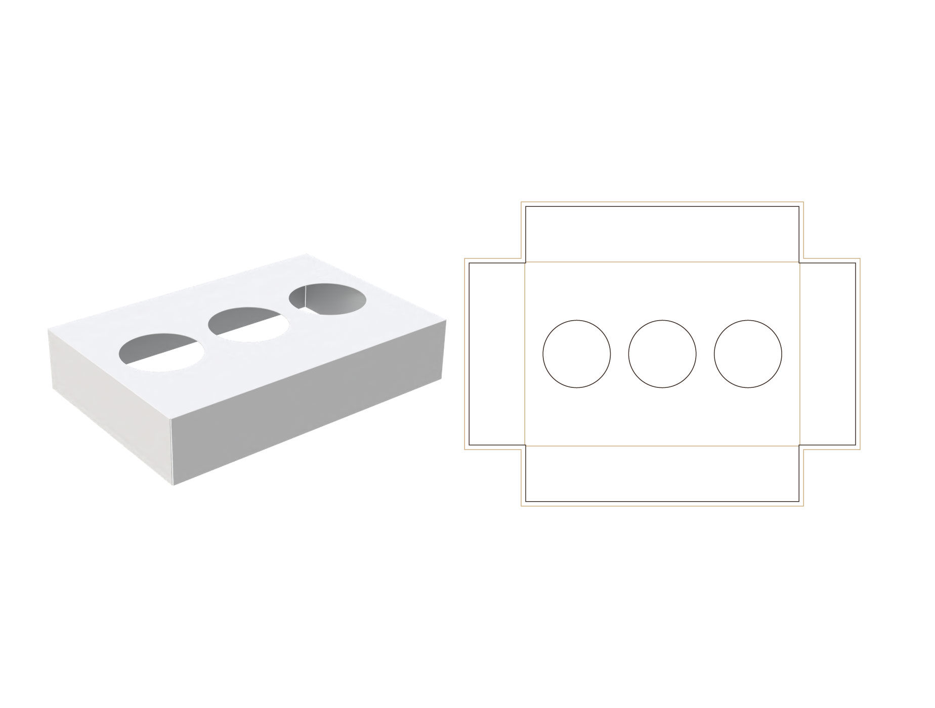 Three Insert Box Box Inserts (6 Compartment) | Custom Packaging Inserts Ireland